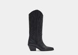 New Western Black Leather