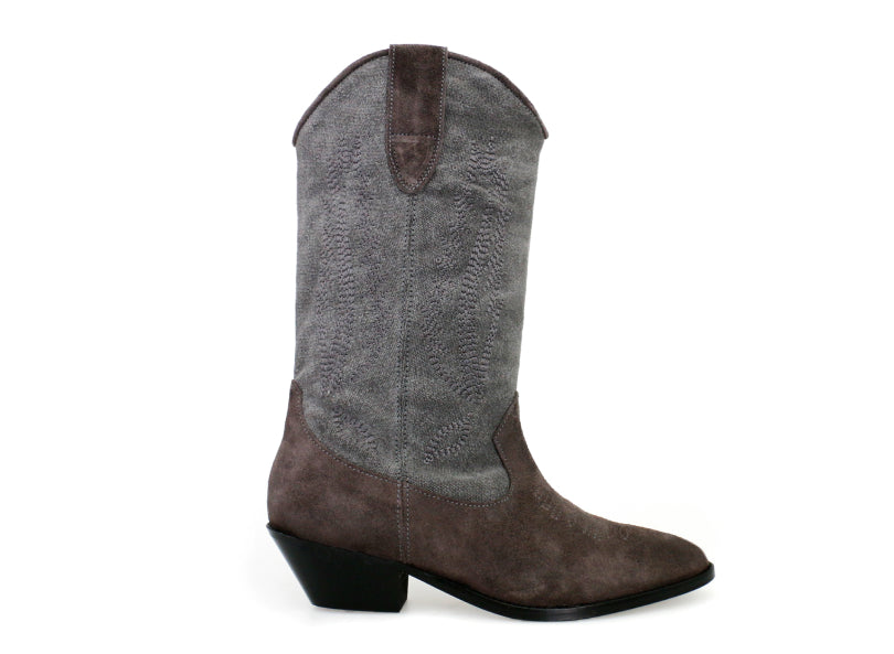 Aba suede canvas brown