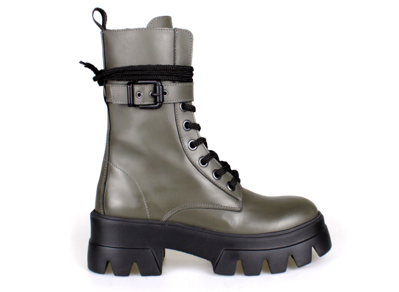 Botas bonum green cordones
